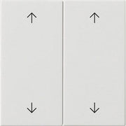 Gira - Abdeckung/Bedienelement für Installationsschalterprogramme Wippe 2-fach 538703 Reinweiß
