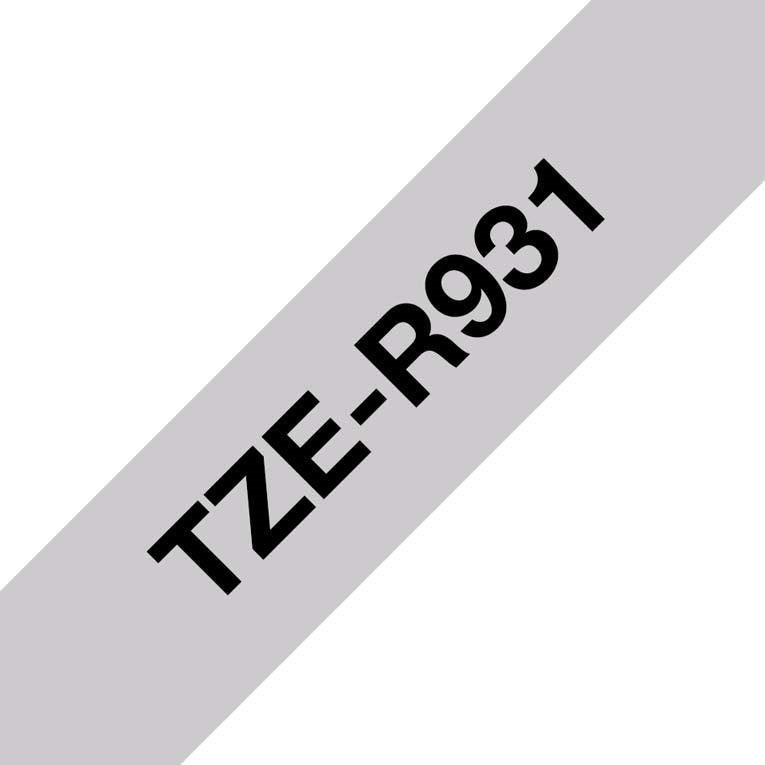 Brother - Verbrauchsmaterial für Telefax/Drucker/MFC Textilbänder TZe-R931 4m/12mm sw/gold