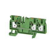 Weidmüller - Durchgangs-Reihenklemme A3C 4 GN PUSH IN, 4 mm² − 50 Stück