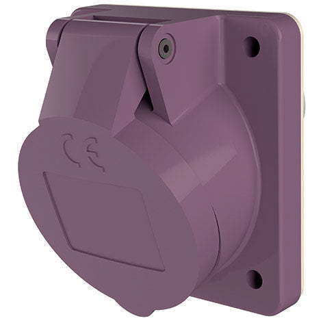 Mennekes - CEE-Anbausteckdose (IEC 60309) Anbaudose 1271 32A,2p,25V,IP44 − 10 Stück