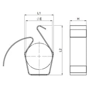 Jacob - Komponente für Erdung/Potentialausgleich (Schaltschrank) Kontaktfeder M32 B201-1032-01 − 5 Stück
