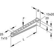 Niedax - Ausleger für Kabeltragsystem Wandausleger KTA 100 E3