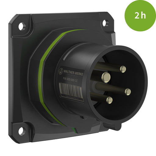 Walther Werke - CEE-Gerätestecker (IEC 60309) CEE NEO Anbaugerätestecker FW611402CC gerade 16A 4P 2h − 10 Stück