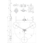 DEHN - Fangeinrichtung für Blitzschutz Fangmast FM D40 L4700 #819680 D40mm,L4700mm,R560mm