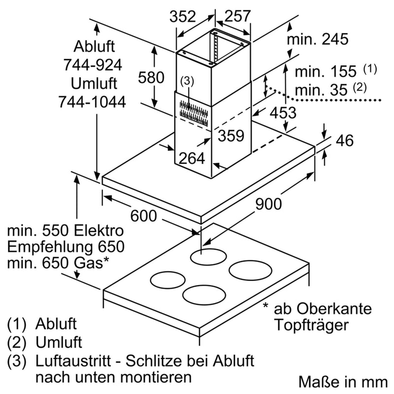 Siemens MDA - Dunstabzugshaube Inselesse LF98BIP50 IQ500
