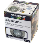 Megatron - Downlight/Strahler/Flutlicht LED-Einbauspot Set MT75404 2800K dim eb