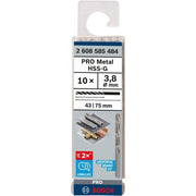 Bosch - Bohrer PRO Metal HSS-G 2608585484 Spiralbohrer 3,8 x