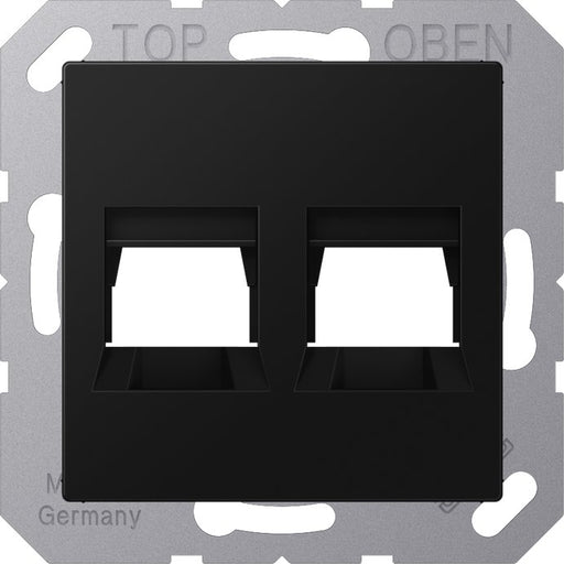 Jung - Einsatz/Abdeckung für Kommunikationstechnik Abdeckung 2-fach A 1569-25 WE SWM f.MJ WE TE-connect