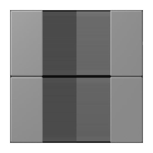 Jung - Abdeckung/Bedienelement für Installationsschalterprogramme Tastensatz 2fach LC 502 TSA 203 gris 31