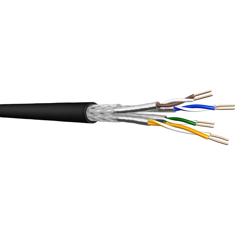 Draka Comteq (DNT) - Daten- und Kommunikationskabel UC900 SS23 PE Kat.7 sw 60015266-PE-Ri100 4P S/FTP − 100 Meter