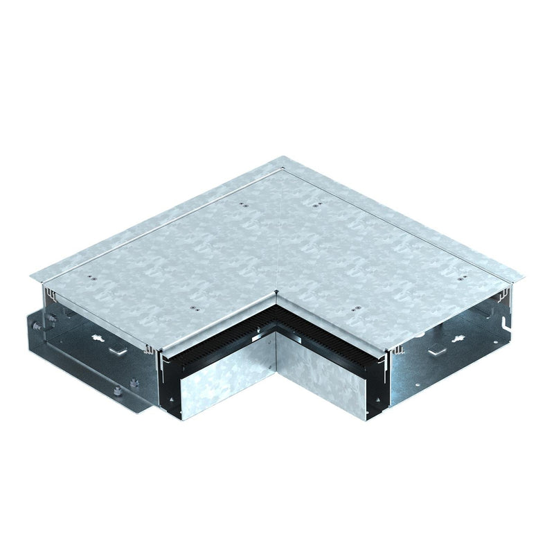 OBO Bettermann - Abzweigeinheit Unterflurkanal estrichbündig offen Außeneck OKB AE 25085 ON 424x424x87mm