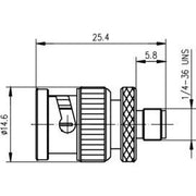 Telegärtner - Koax-Kupplung Adapter BNC-SMA (M-F) 100023637 − 5 Stück