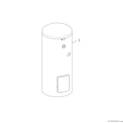 Bosch Thermotechnik - Warmwasserspeicher indirekt beheizt Bival.Warmwasserspeicher WPS390-1EP1C STORA 343L, silber