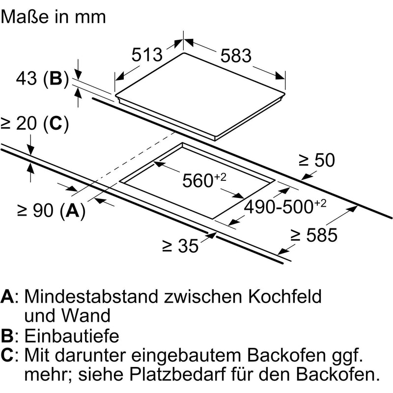 Constructa-Neff - Herd EB-Herdset EX1B0 E1DCA0AK3+M16SRF0L0