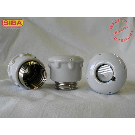 Siba - D-Sicherungsschraubkappe Schraubkappe 1200702. DIII E33 Prüfloch − 10 Stück by Siba
