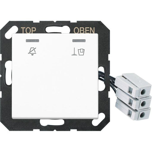 Jung - Abdeckung/Bedienelement für Installationsschalterprogramme Hotelabdeckung A CU KO5 M 24 WW mit LED-Einheit 24 V