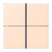 Jung - Abdeckung/Bedienelement für Installationsschalterprogramme Tastensatz 4fach LC 404 TSA 228 rose pale