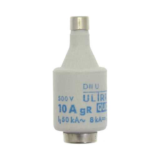 Eaton - D-Sicherungseinsatz Sicherungseinsatz Nieders. FUSE-DII/E#10D27R 10A AC 500V 50kA − 5 Stück