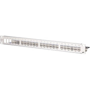 Metz Connect - Frontpanel/Patchpanel leer (Schaltschrank) Patchfeld modul 24Port TN MPP24-Edst-leer 1HE Edelstahl leer − 1 Stück