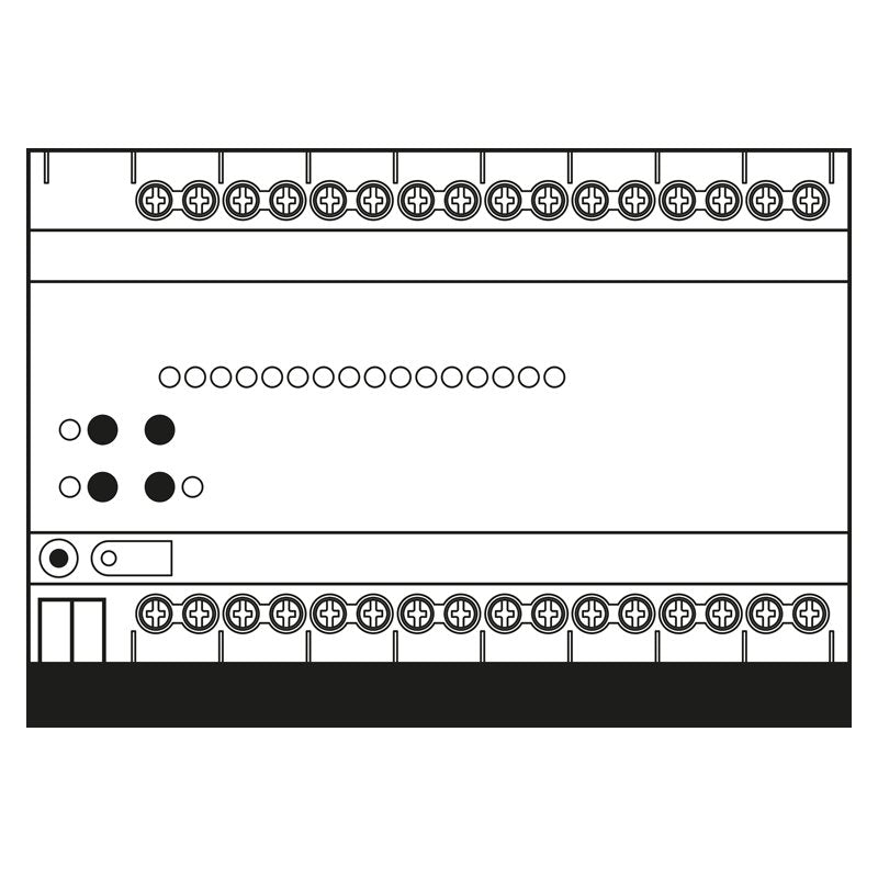 Jung - Bussystem-Jalousieaktor KNX-Jalousieaktor 23016 1S R 16-fach