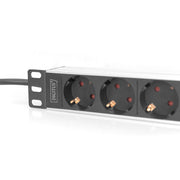 DIGITUS - Power distribution unit (PDU) Steckdosenleiste DN-95418 Aluminium, 254 mm