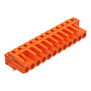 WAGO - Leiterplattensteckverbinder THT-Federleiste abgewink. 232-272 Maß 5,08mm,orange − 25 Stück
