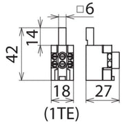 DEHN - Zubehör/Ersatzteile für Überspannungsschutz Energietechnik Stiftanschlussklemme STAK 3X16 3x16qmm − 4 Stück
