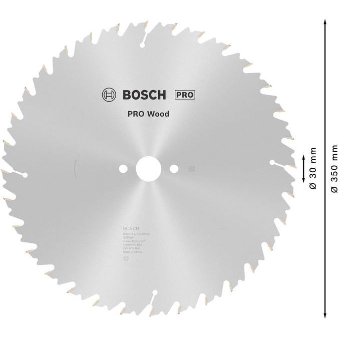 Bosch - Kreissägeblatt PRO Wood cordless 2608640683 Kreissägeblatt 350 x