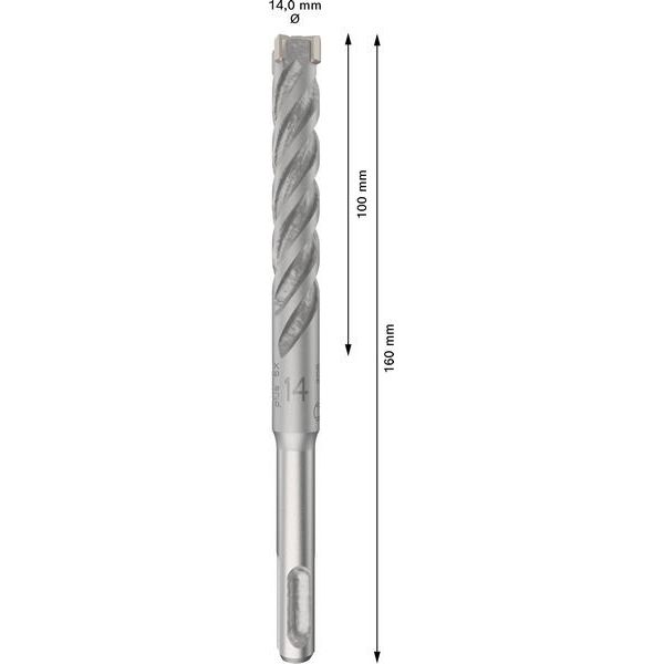 Bosch - Bohrer PRO SDS plus-5X 2608833908VE(10) Hammerbohrer 14 x