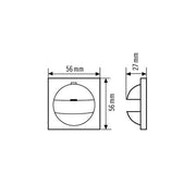 ESYLUX - Zubehör/Ersatzteile für Bewegungsmelder Abdeckung IP20-SKK weiß COVERELKRSPLUSIP20WH MD 180i und PD 180i
