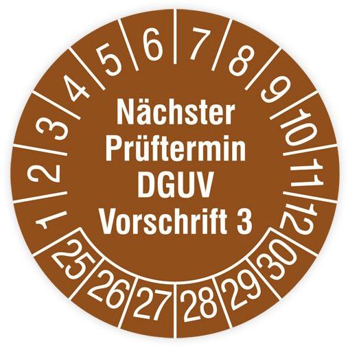 HT Instruments - Kennzeichnungsmaterial Sicherheitsprüfplaketten 2002270 (VE108) 30mm