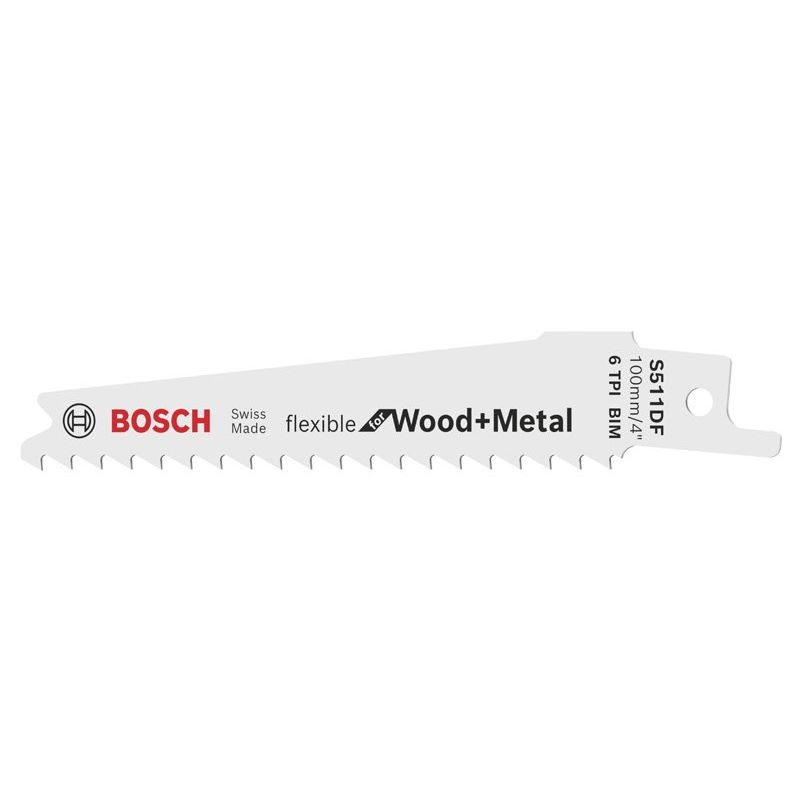 Bosch - Säbelsägeblatt Flexible for Wood and 2608657722 Metal, 2er-Pack − 5 Packung