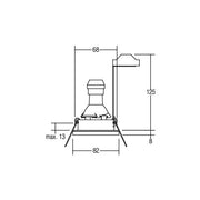 Brumberg Leuchten - Downlight/Strahler/Flutlicht HV-Einbauleuchte 36149250 GU10 max.50W/alumatt