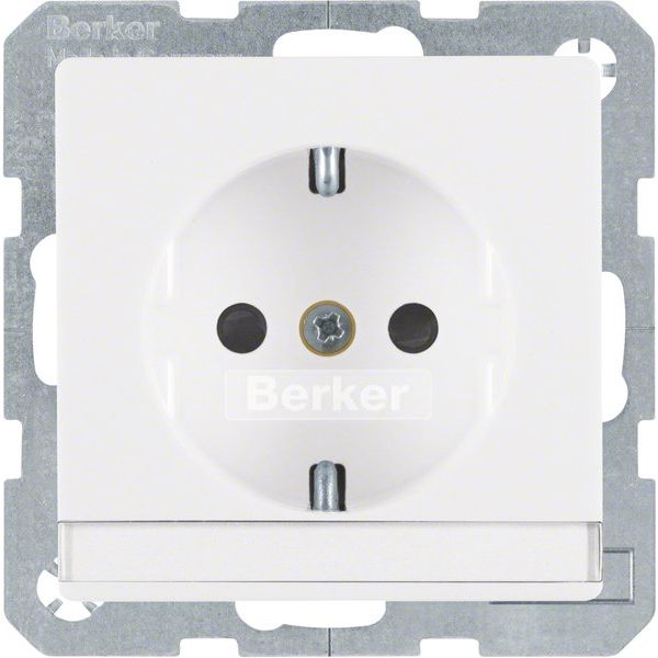 Berker - Steckdose SCHUKO-Steckdose 47496089 m.Beschriftungsfeld