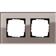 Gira - Abdeckrahmen 2fach Esprit 0212122 Glas Umbra