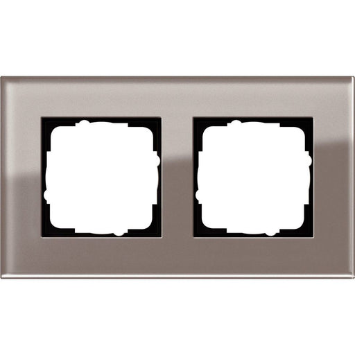 Gira - Abdeckrahmen 2fach Esprit 0212122 Glas Umbra