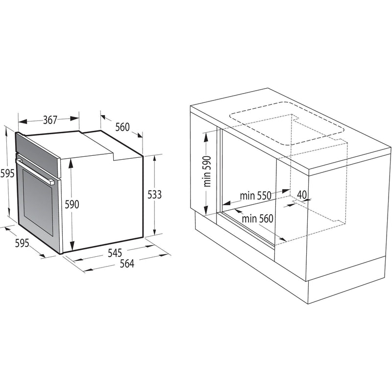 Gorenje - Herd EB-Herd BC6715E02XK Umluft