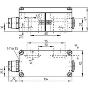 Schmersal - Magnetischer Näherungsschalter Magnetschalter BN 20-10Z-M16