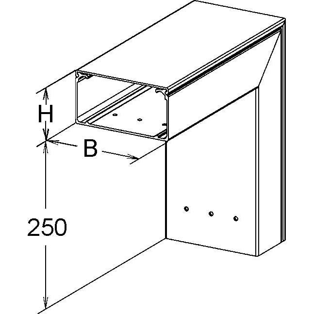 Niedax - Außeneck für Leitungsführungskanal GFK-Außeneck 90Gr. LFGAC 50.200 50x200mm