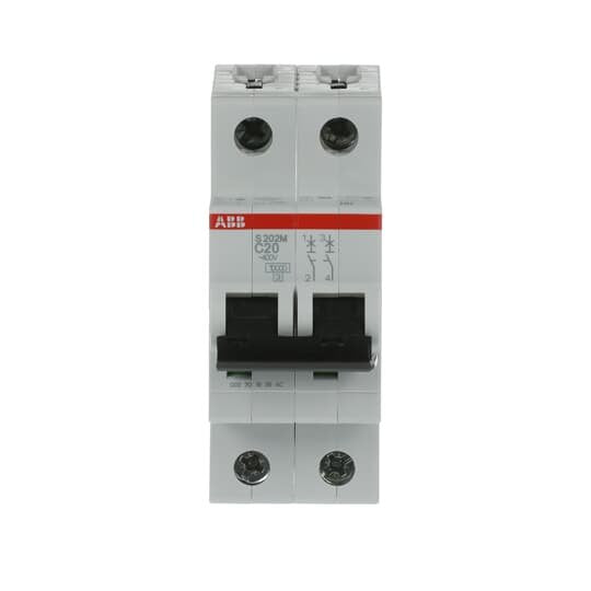 ABB Stotz S&J - Leitungsschutzschalter Sicherungsautomat S202M-C20 10kA 20A C 2p