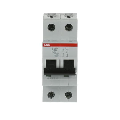 ABB Stotz S&J - Leitungsschutzschalter Sicherungsautomat S202M-C20 10kA 20A C 2p