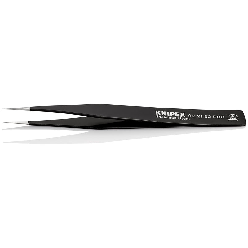 Knipex - Pinzette Universalpinzette 92 21 02 ESD Glatt 128 mm − 1 Stück