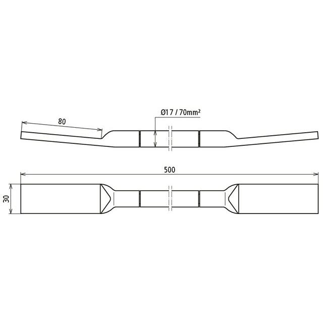 DEHN - Erdungsfestpunkt Kupfer-Kabel-Erdungsbrücke DBEB9FLEX/EBS150319 H07V-K