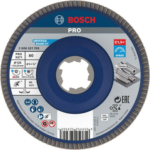 Bosch - Trenn-/Schleifscheibe PRO X571 2608621769 Fächerschleifscheibe
