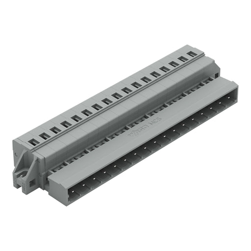 WAGO - Kabelsteckverbinder für Leiterplattensteckverbinder 1-Leiter-Stiftleiste 231-617/019-000 CAGECLAMP,2,5mm²,gr − 10 Stück