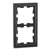 Merten - Abdeckrahmen Rahmen 2f.onyxsw MEG4020-6503 D-Life Glas