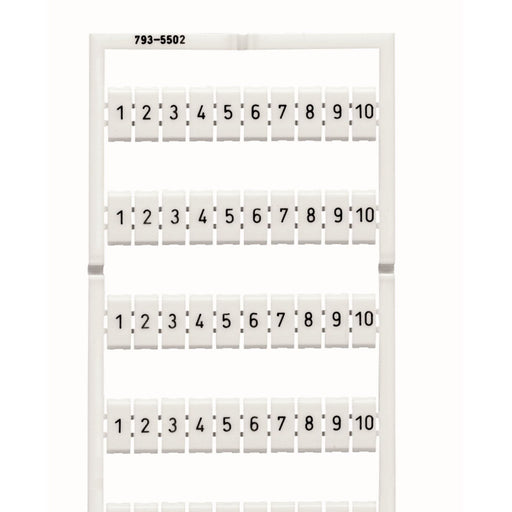 WAGO - Klemmenmarkierung WMB-Bezeichnungssystem 793-5502 W:1-10 je(10x)