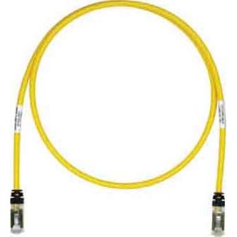 Panduit - Patchkabel Kupfer Patchkabel 10Gig, Kat.6A STP6X1MYL S/FTP, 1,0m, ge − 10 Stück