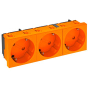OBO Bettermann - Steckdose 33 Grad, 3-fach STD-D3S ROR3 Schutzkontakt