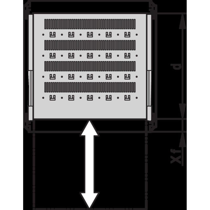 Schroff - Komponente für den Ausbau (Schaltschrank) Fachboden ausziehbar 21130355 800mm
